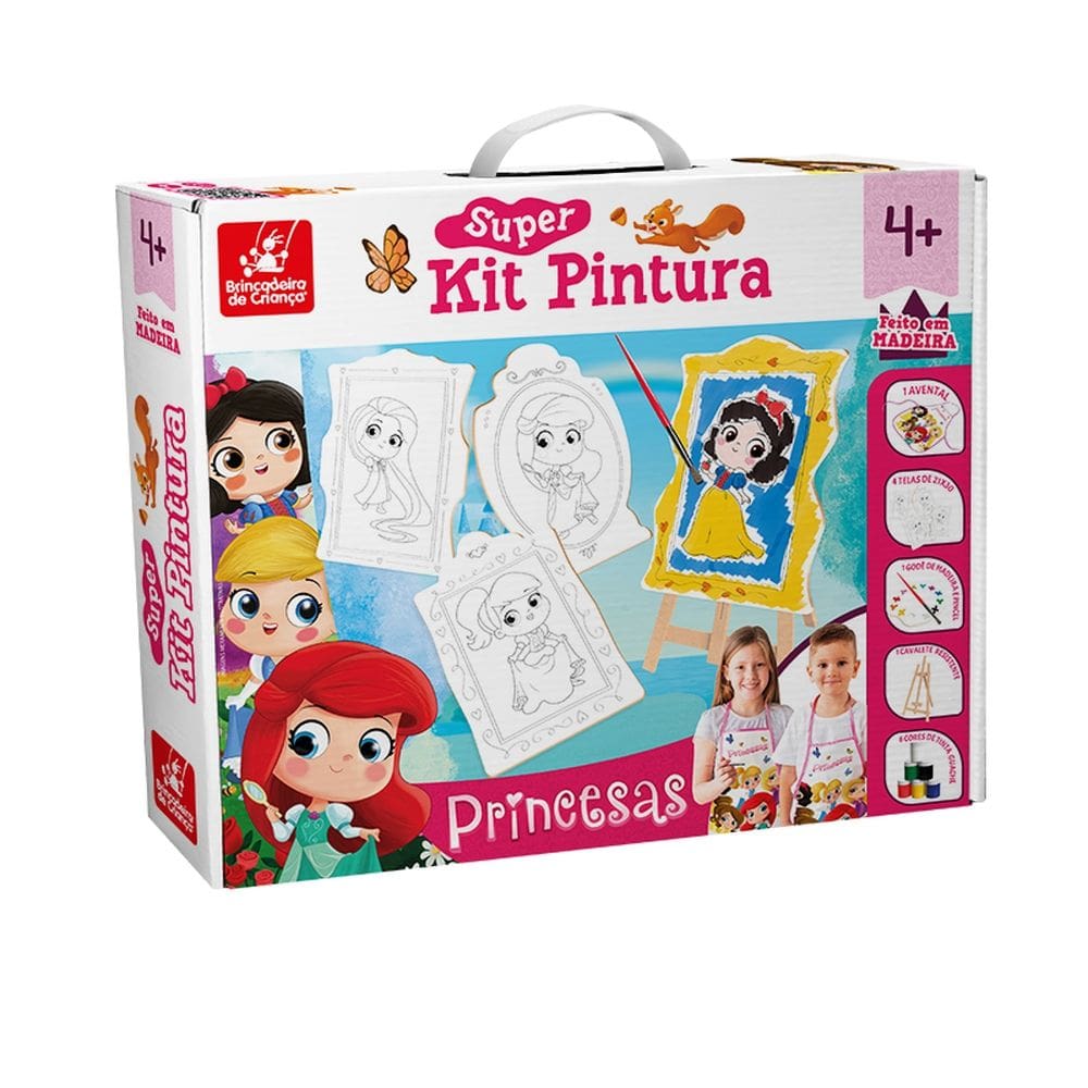 Super Kit Pintura Princesas - Brincadeira de Criança