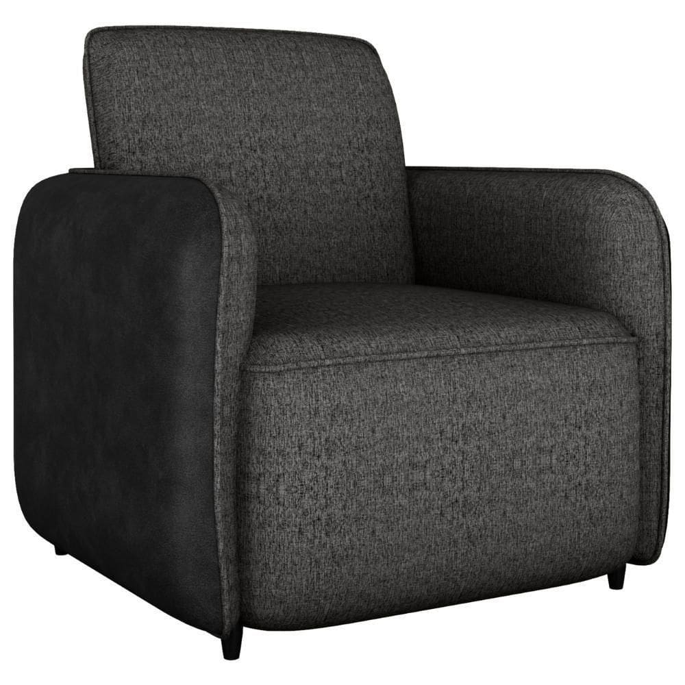 Poltrona ZuquireLinho Vancouver Corino Preto Milani Store