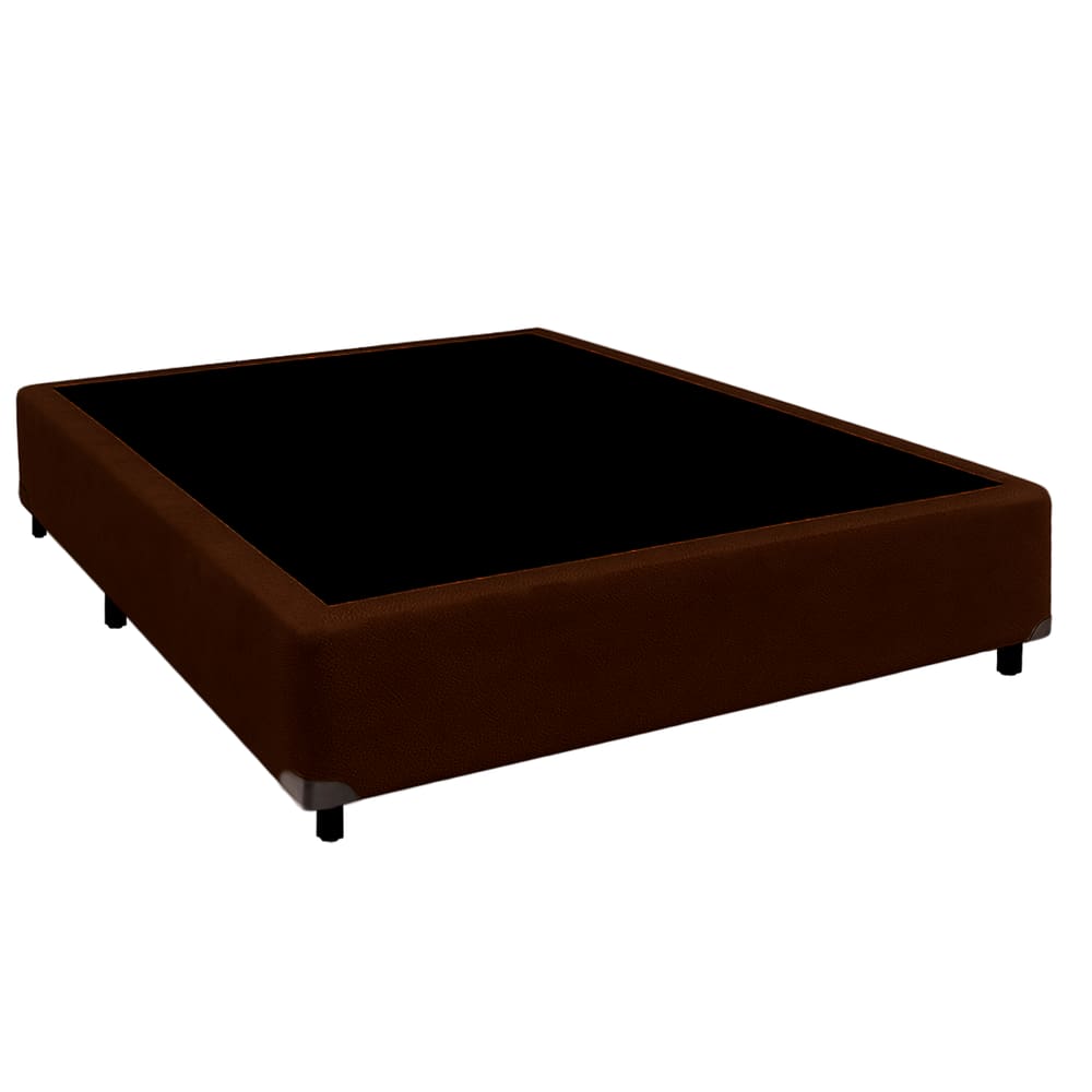 Cama Box Casal Marrom Nature 138x188