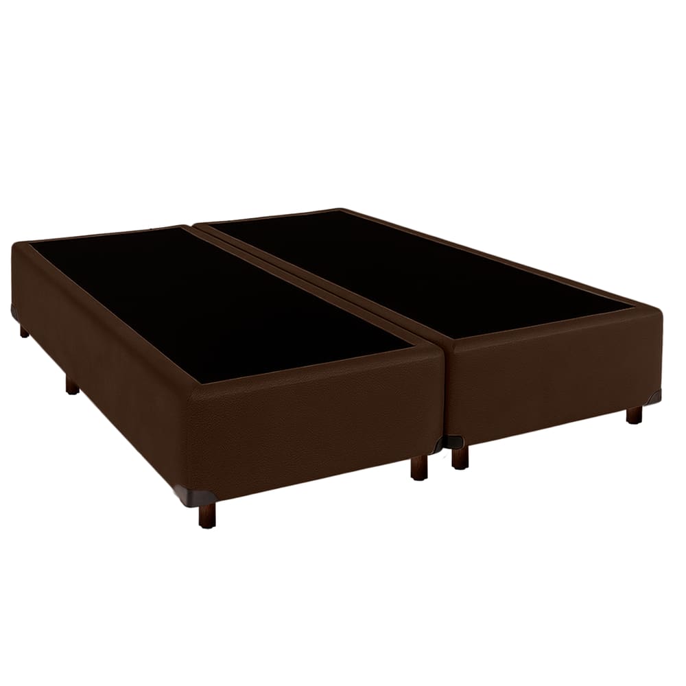 Cama Box King Marrom Nature 193x203