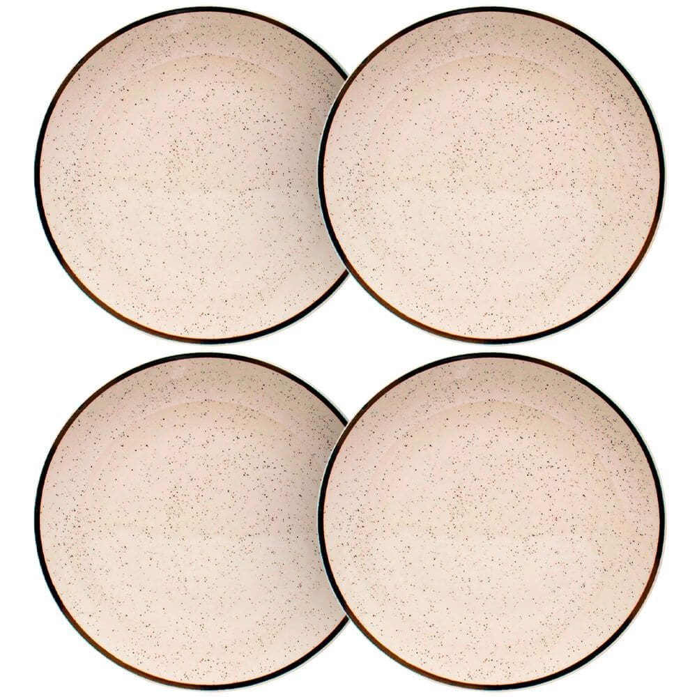 Jogo de Pratos Raso de Porcelana Brisa 26cm 4 peças - Oxford