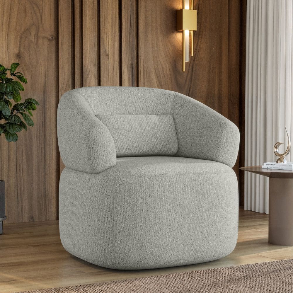 Poltrona Duomo Madeira Eucalipto Boucle Just Time