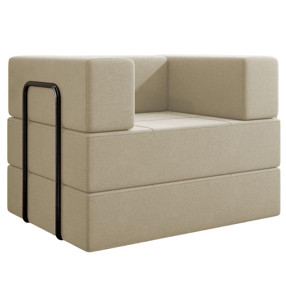 Poltrona Cama Modular 90 cm Monaco Linho VConcept