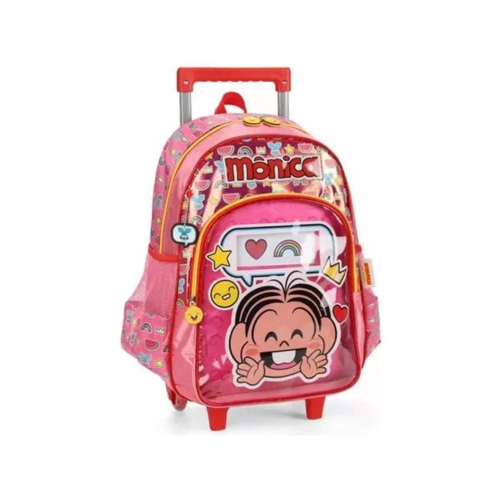 Mochila De Rodinhas Pink Monica Maxlog Ic39726mn0310un