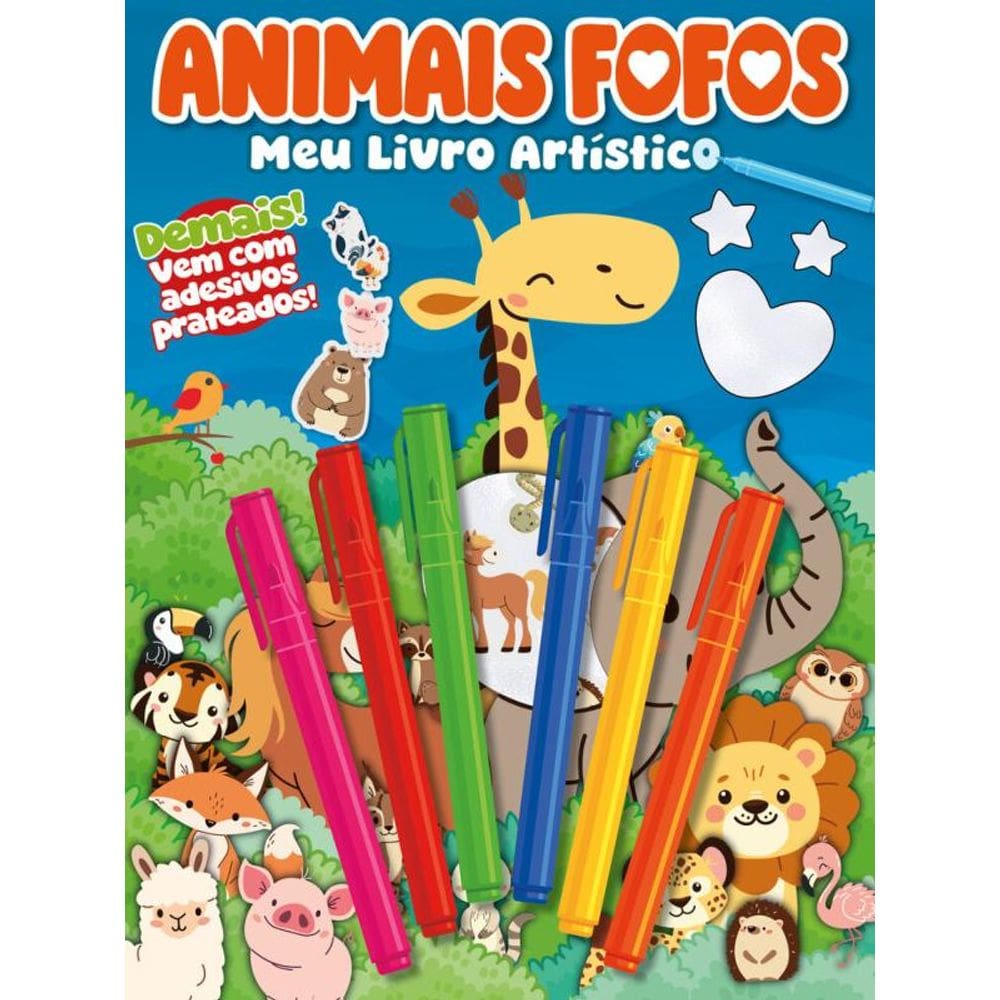 Animais Fofos Meu Livro Artístico