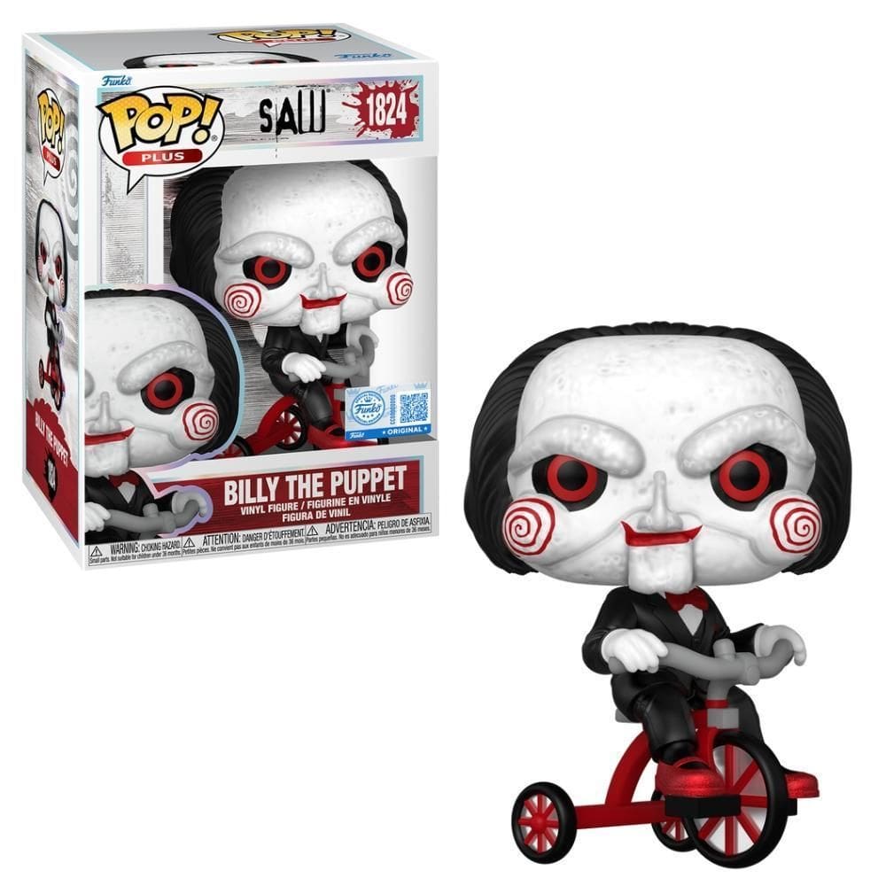 Boneco Funko Pop Plus Jogos Mortais - Billy No Triciclo