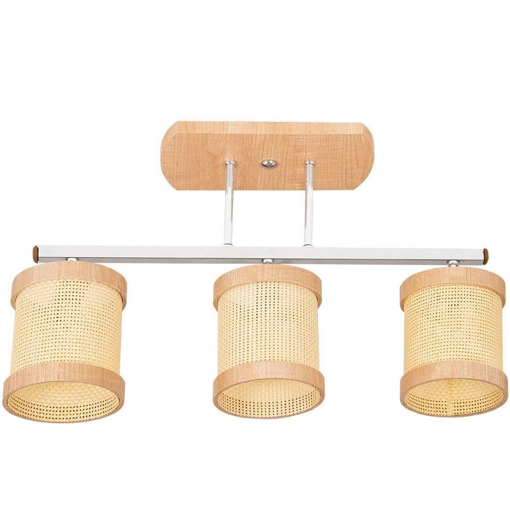 Luminária Muller Trilho Straw Natural G9 Led 3 Lâmpadas 2563NA