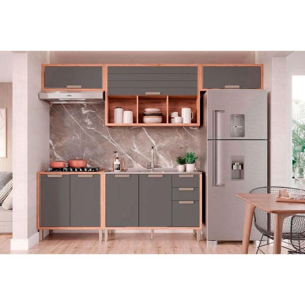 Cozinha Completa MGM 5 Peças Eloise C5P256 Cinamomo/Titanium