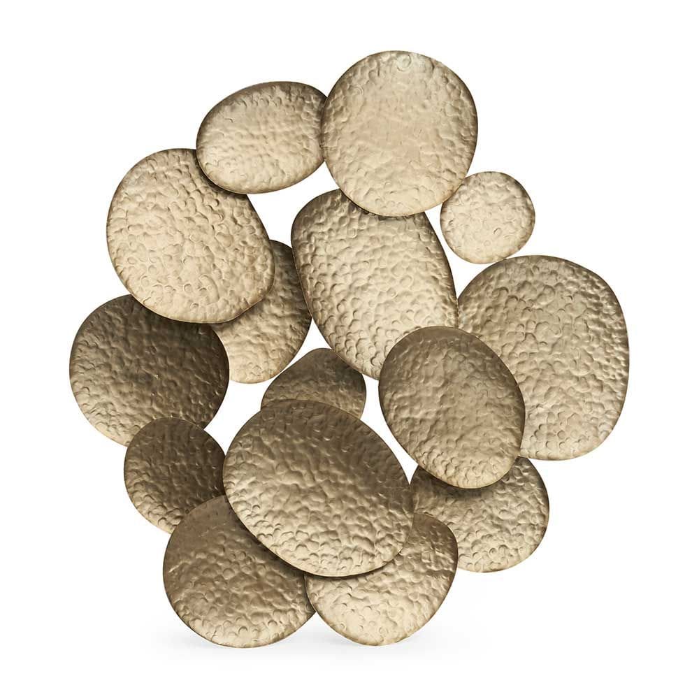 Adorno de Parede Decorativo em Metal Dourado 84cm 21564 Mart