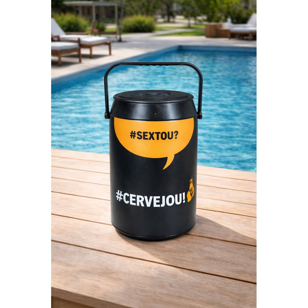 Cooler Térmico Com Alça 42 A 50 Latas Preto Sextou