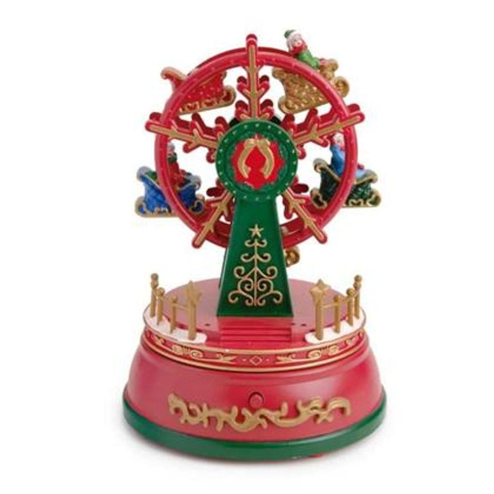 Cenario Roda Gigante de Natal com Luz Som e Movimento 19x13cm Cromus