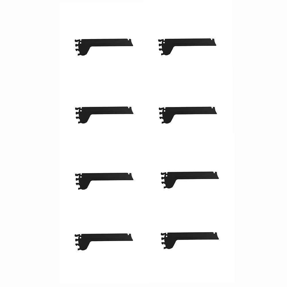 8 Mão Francesa Apoio Bandeja New Plus 30Cm Preto Sa Gondolas