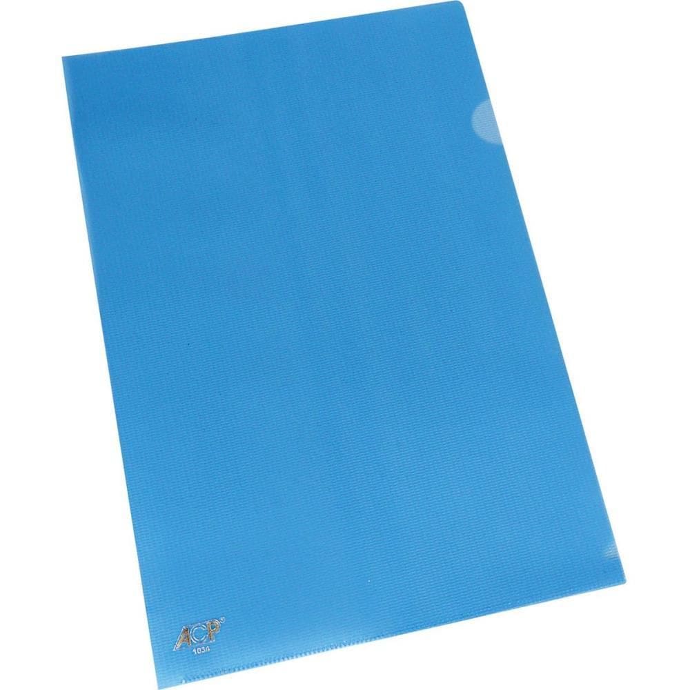 Pasta L A4 Azul 0,15mm 10 unid - Acp
