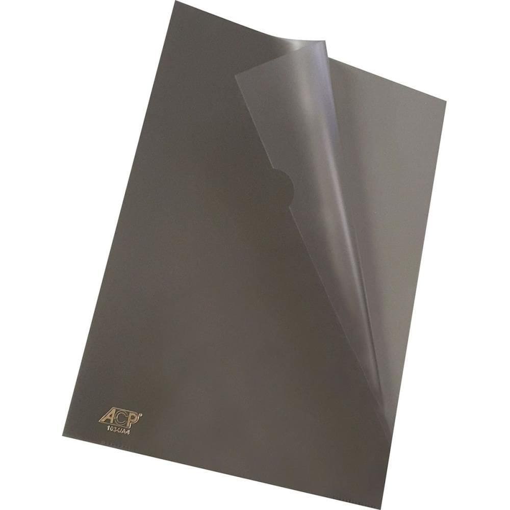 Pasta L A4 Fumê 0,15mm 10 unid - Acp