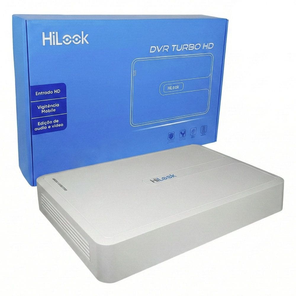 DVR HiLook Hikvision 8 Canais 108G-M1 HD 1080p Lite H.265+ Multi HDMI