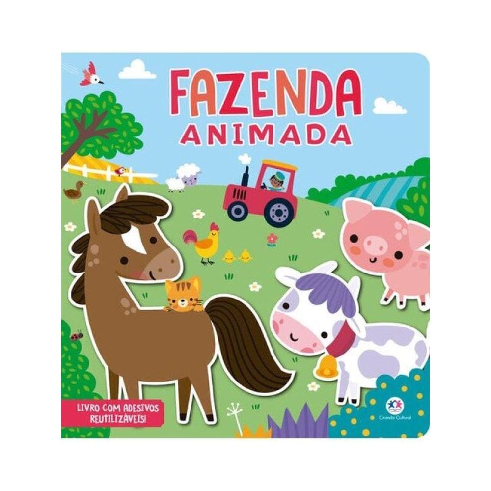 Fazenda Animada - Atividades Com Adesivos Que Cola E Descola