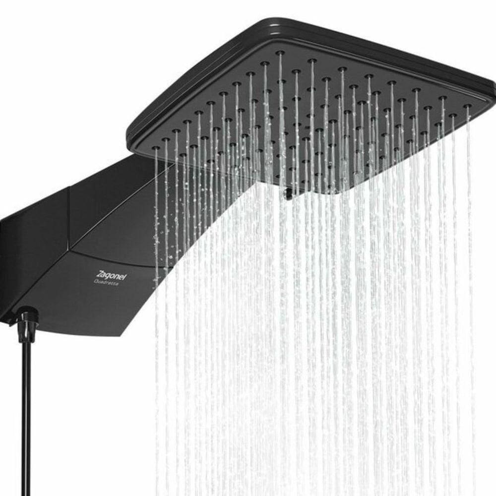 Ducha Quadratta Eletrônica Black Zagonel 7700w 220V