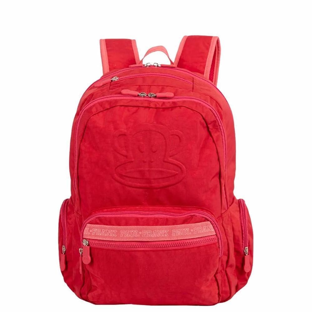 Mochila 2 Compartimentos Paul Frank Classics Vermelho-Cereja