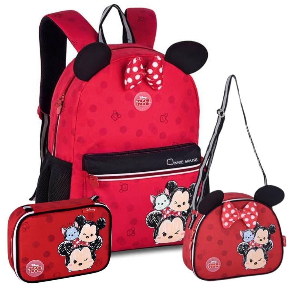 Kit Mochila De Costas Minnie Tsum Tsum Disney Clio Ts24622