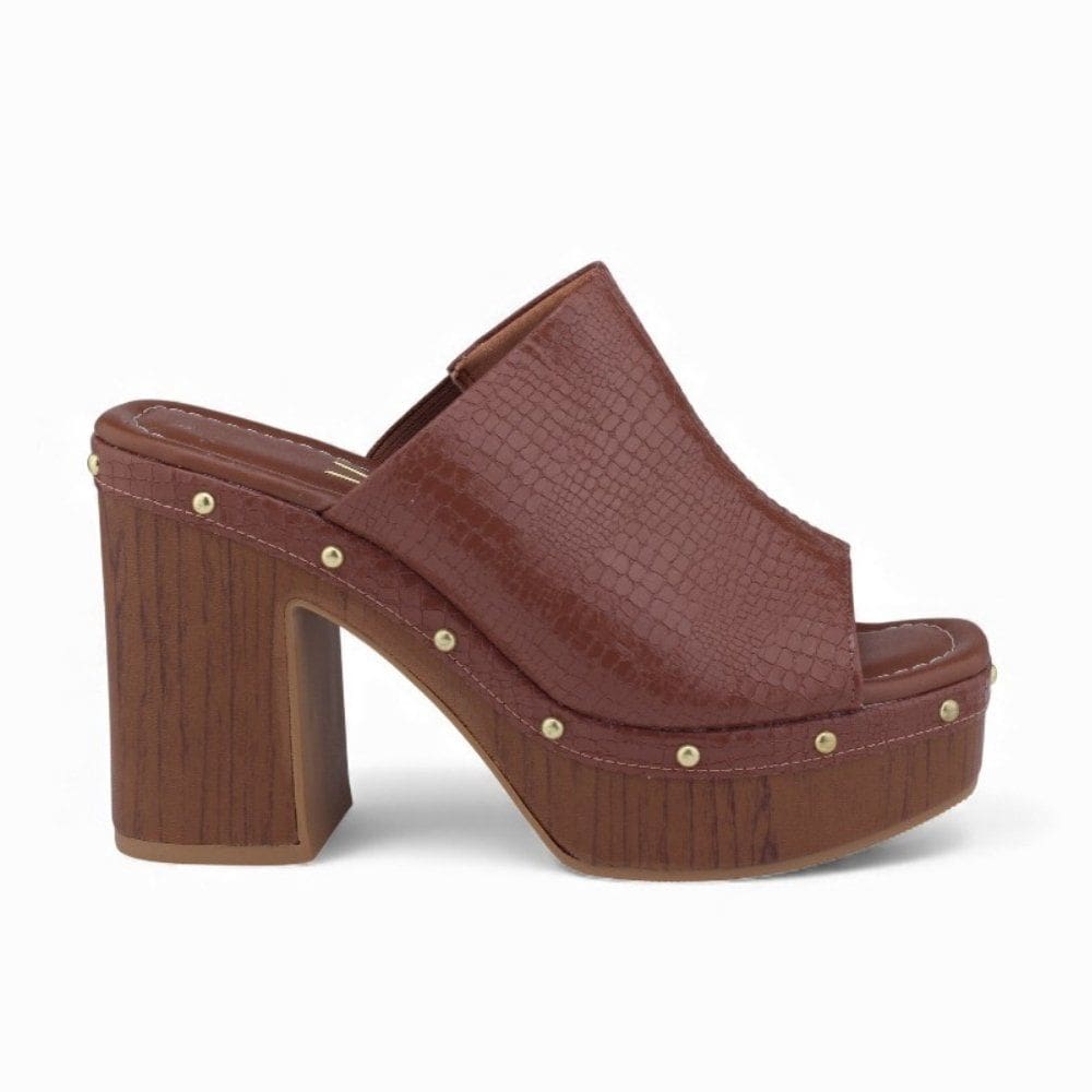 Tamanco Feminino Vizzano Salto Bloco com Plataforma