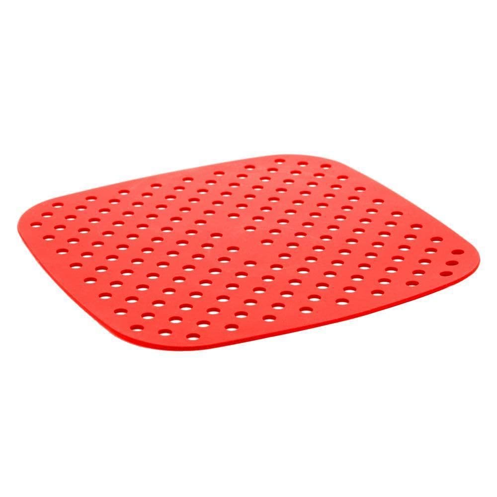Tapete Protetor Lyor De Silicone Para Air Fryer Vermelho 18