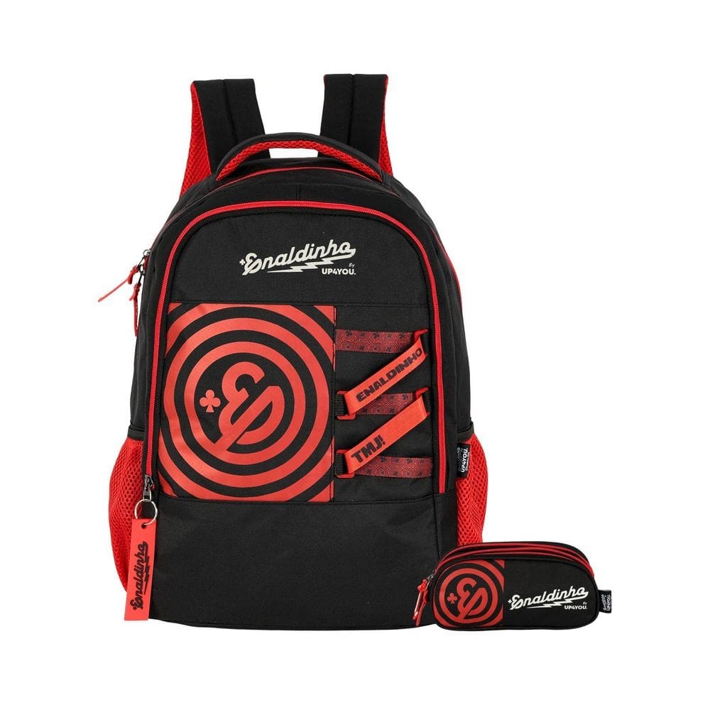 Kit Enaldinho Mochila De Costas + Estojo Triplo