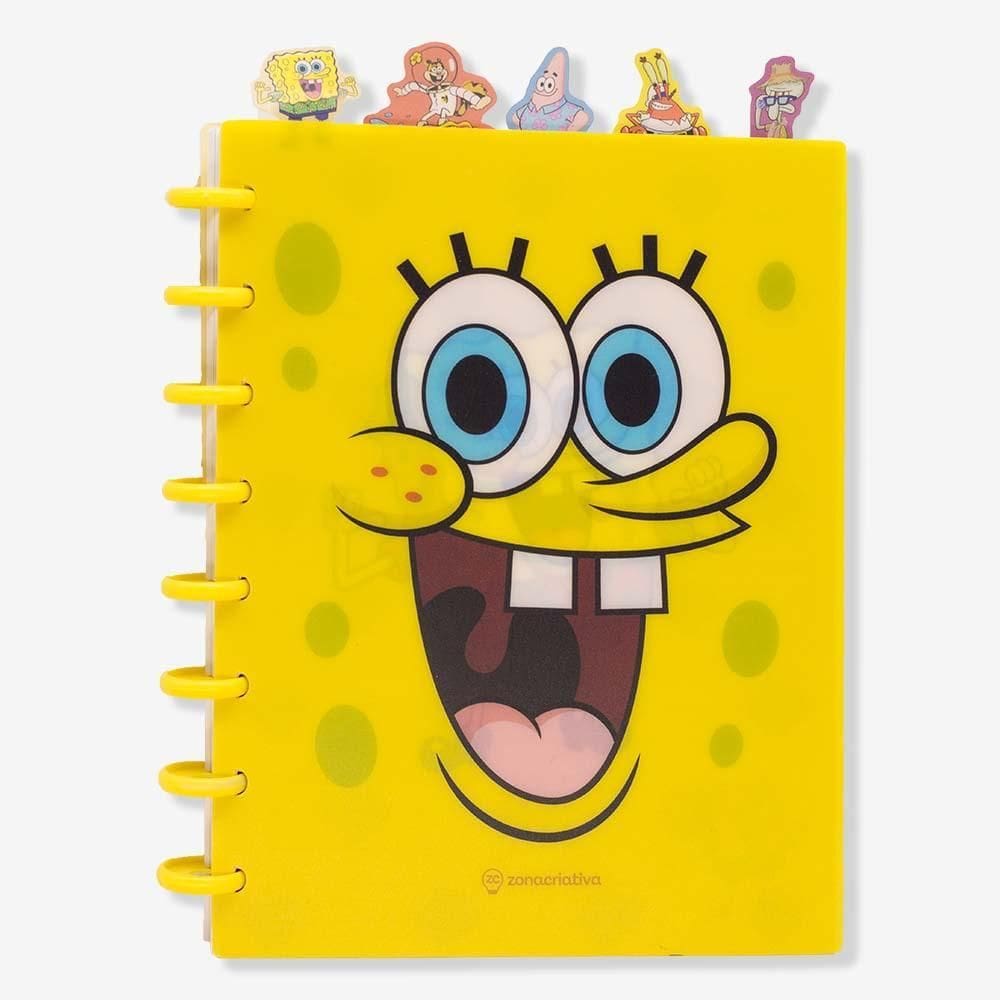 Caderno Com Divisória Bob Esponja