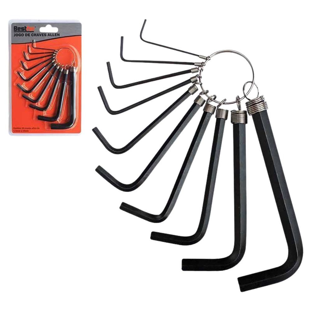 Jogo De Chave Allen 10 Peças