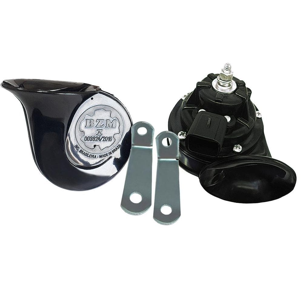 Buzina Caracol Dupla grave agudo 410hz 490hz 12V GM Bzm B50