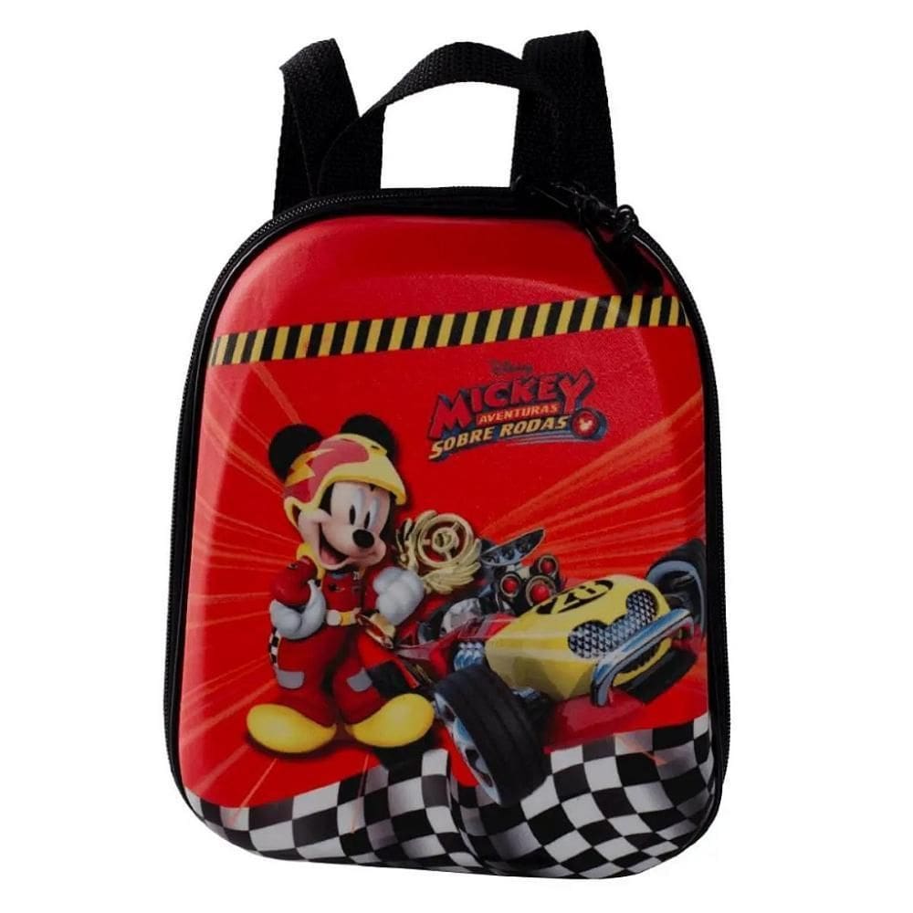 Mochila Infantil Maxtoy Escolar Mickey Aventura Sobre Rodas