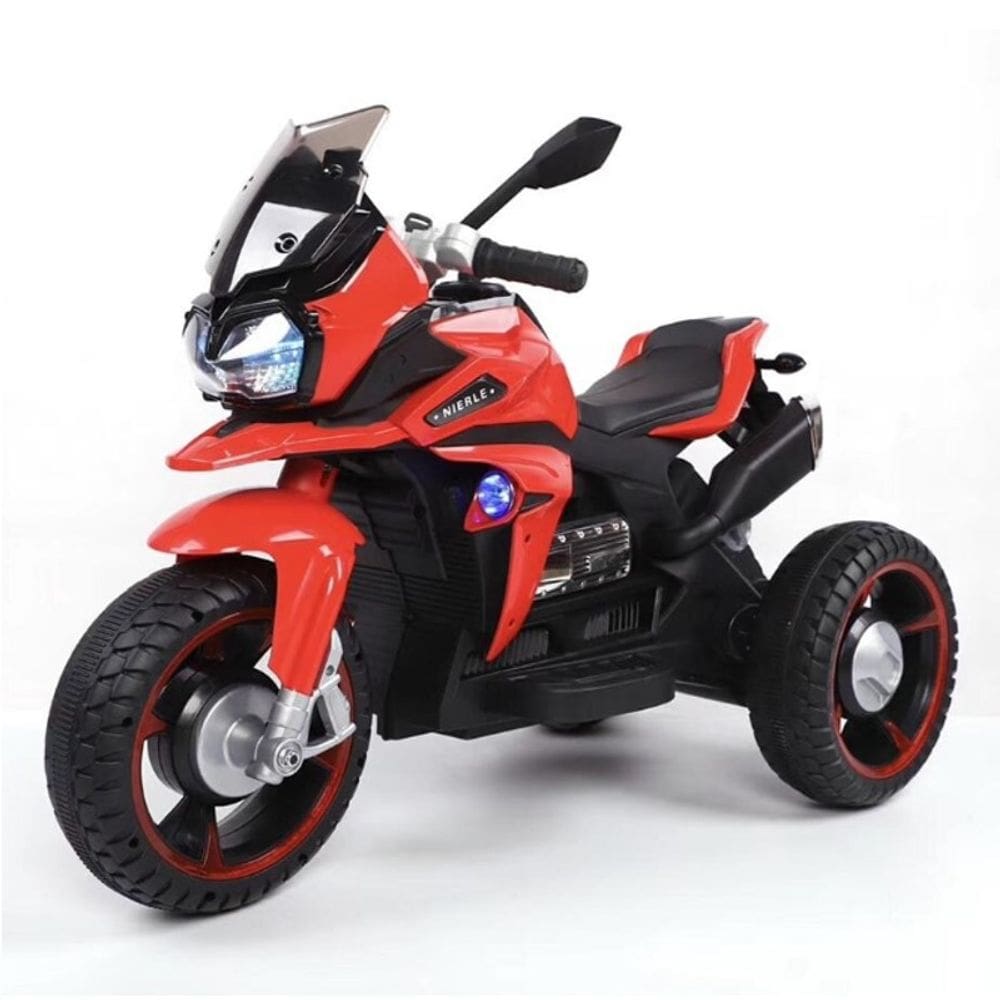 Mini Moto Elétrica Infantil 3 rodas Vermelho - SHINY TOYS