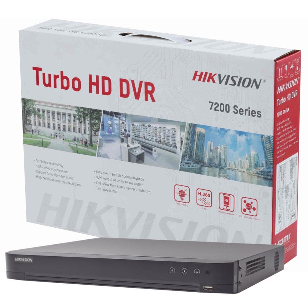 DVR Gravador Digital Hikvision 8 Canais AcuSense 3K iDS-7208HQHI-M1/FA Reconhecimento Facial