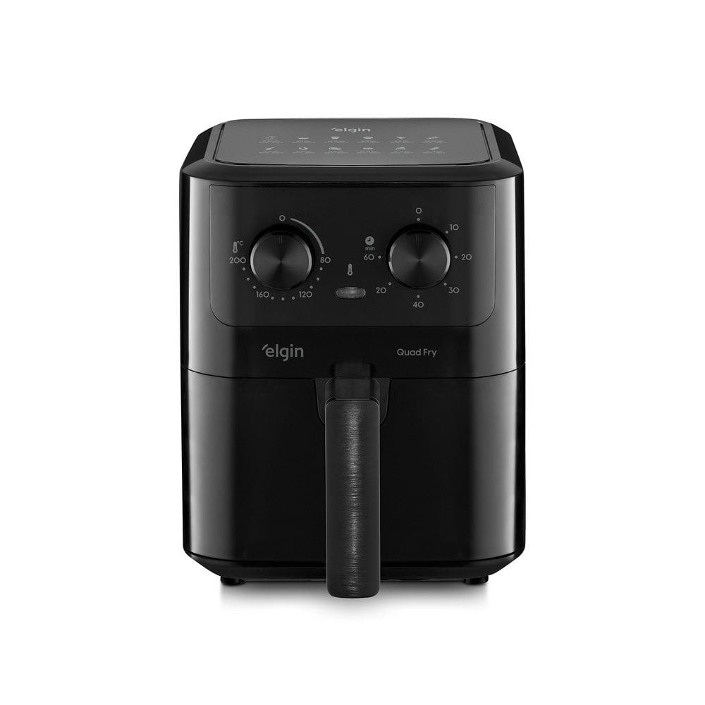 Fritadeira Air fryer Quad Fry 110V - 1.400W, 4,2L, Preta com Tecnologia Air Circuit 360°
