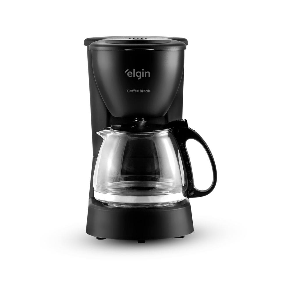 Cafeteira Elétrica Coffee Break 15 Xícaras 110V 600 ml Preta com Jarra de Vidro e Filtro Lavável