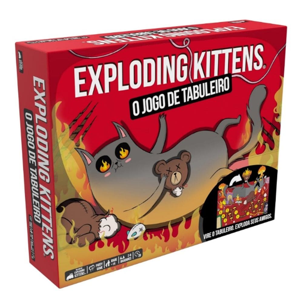 Jogo De Tabuleiro Exploding Kittens - Galápagos