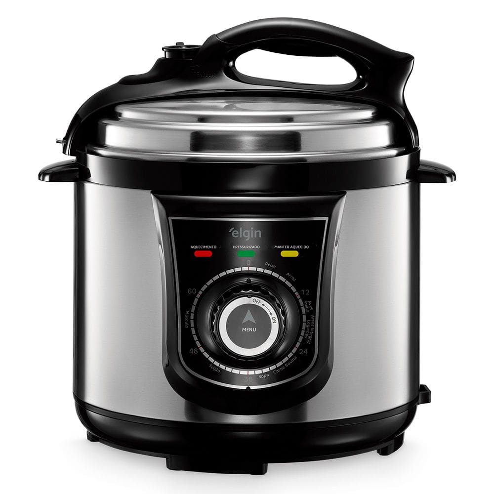 Panela de Pressão Elétrica - 10 Funções Timer Trava de Segurança 840W 110V