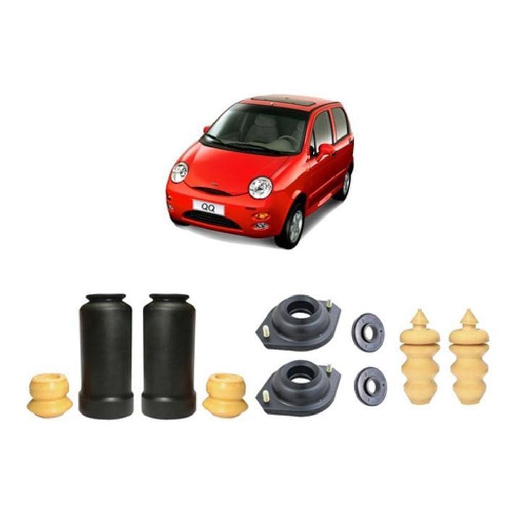Kit Coxim Dianteiro + Batente Traseiro Chery 2011/2015