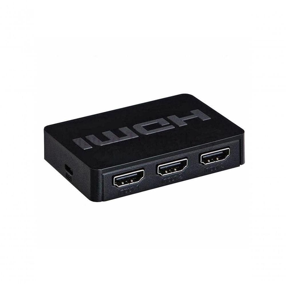 Chave Seletora Hdmi 3 Entradas 1 Saída