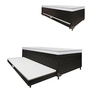 Bicama Box Conjugada de Espuma D28 e Auxiliar de Espuma Veronna Solteiro 88cm