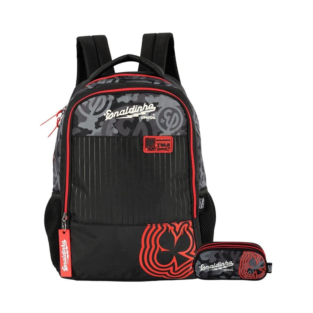 Kit Enaldinho Mochila De Costas + Estojo Triplo