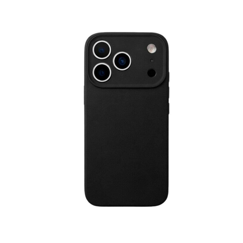 Capa iPhone 17 Pro Max Silicone Com Proteção de Câmera Originais iPlace, Preto