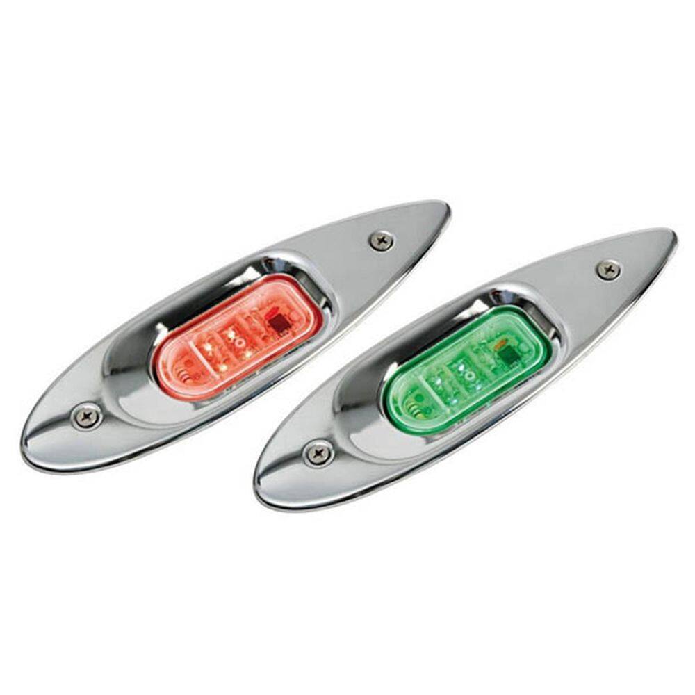 Luz De Navegação Bombordo Boreste Olho De Tubarão 12V Inox