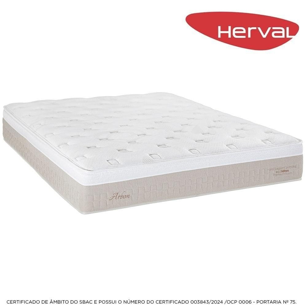 Colchão Queen Herval Molas Ensacadas Arbon, 32x158x198 cm