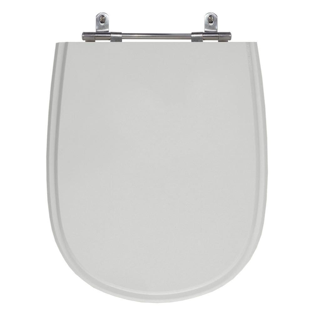 Assento Poliéster Laminado Paris Cinza Tampa Vaso Icasa