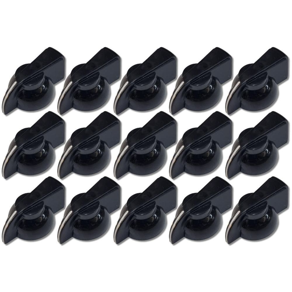 Kit 15 Knob Chicken Head Amplificador Pedal Abs Preto