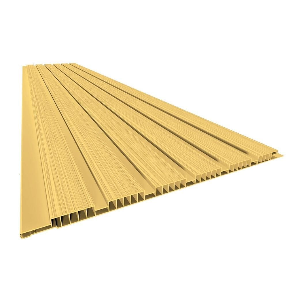 Painel Ripado Plasbil 20 x 0,7 cm 6 Metros, Castanho