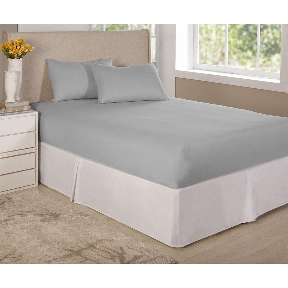 Jogo De Lençol Cama Casal King 3 Pçs Algodão Percal 150 Fios