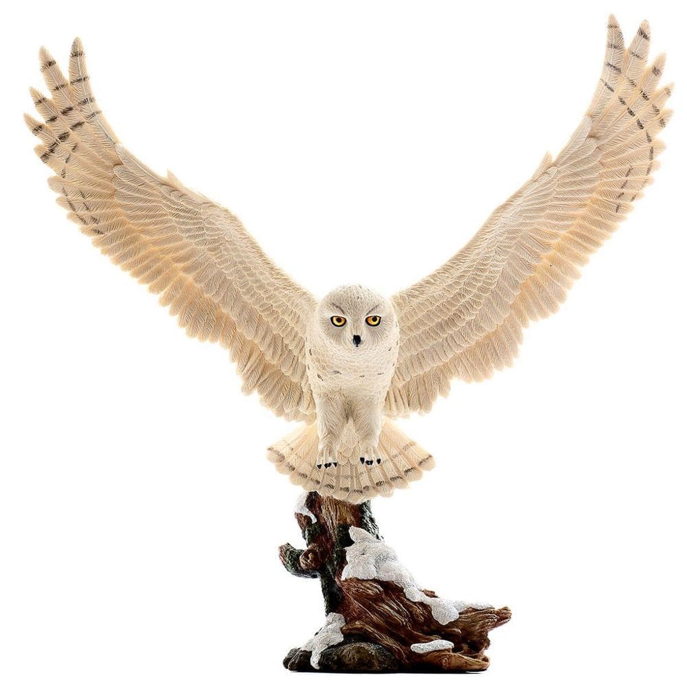 Coruja Branca Sabedoria Conhecimento Veronese Resina 34 Cm