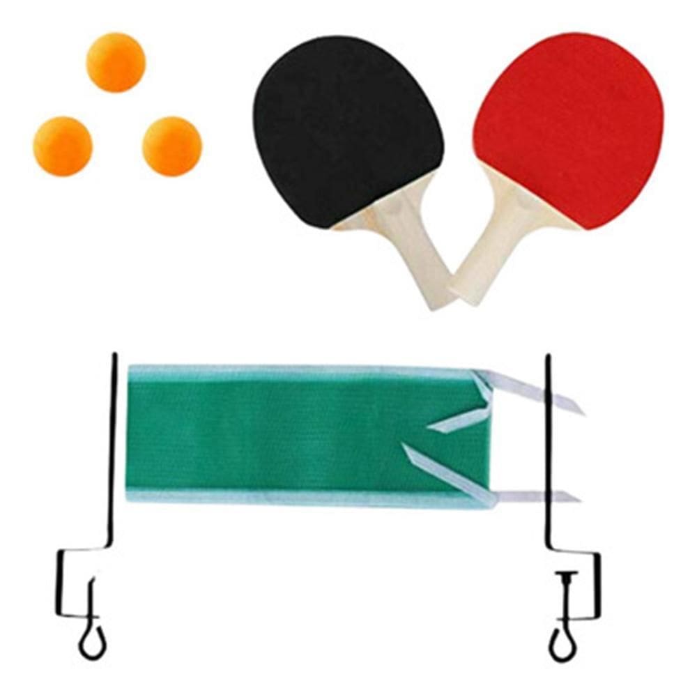 Kit 2 Raquetes De Ping Pong Tênis De Mesa 3 Bolinhas E Rede