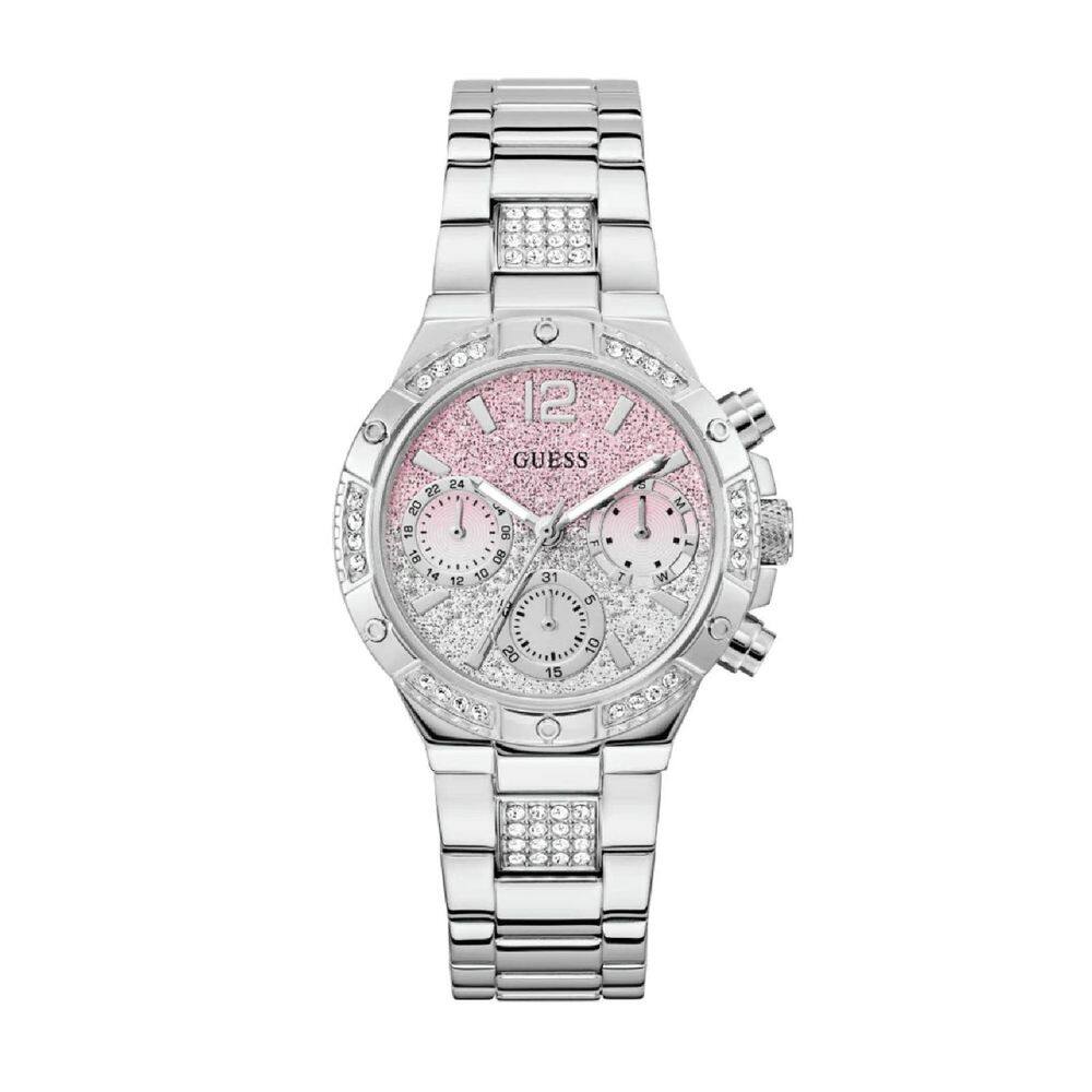 Relógio Guess Feminino Harlow Gw0950L1 Prata